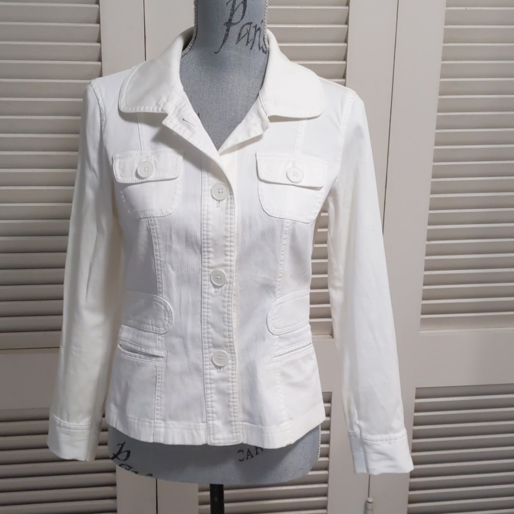 LOFT white jacket